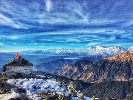 Snow caped mountains in Kashmir