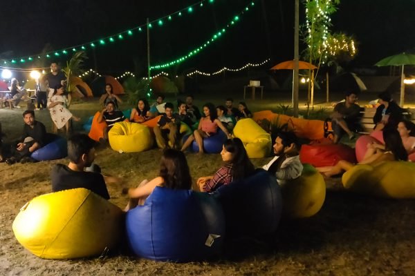 Group Enjoying In Alibaug Camping | Hikerwolf