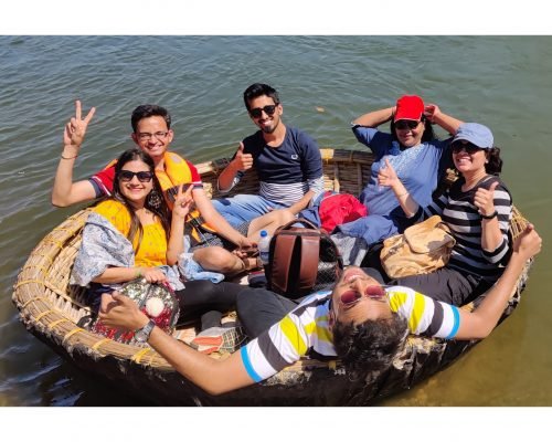 Great Group Boating Picture - Hampi | Hikerwolf