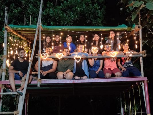 Group Picture In Night Tour| Camping Near Pune