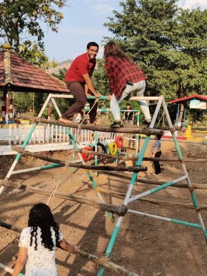 Friends Enjoying Games |Camping Near Mumbai-Hikerwolf