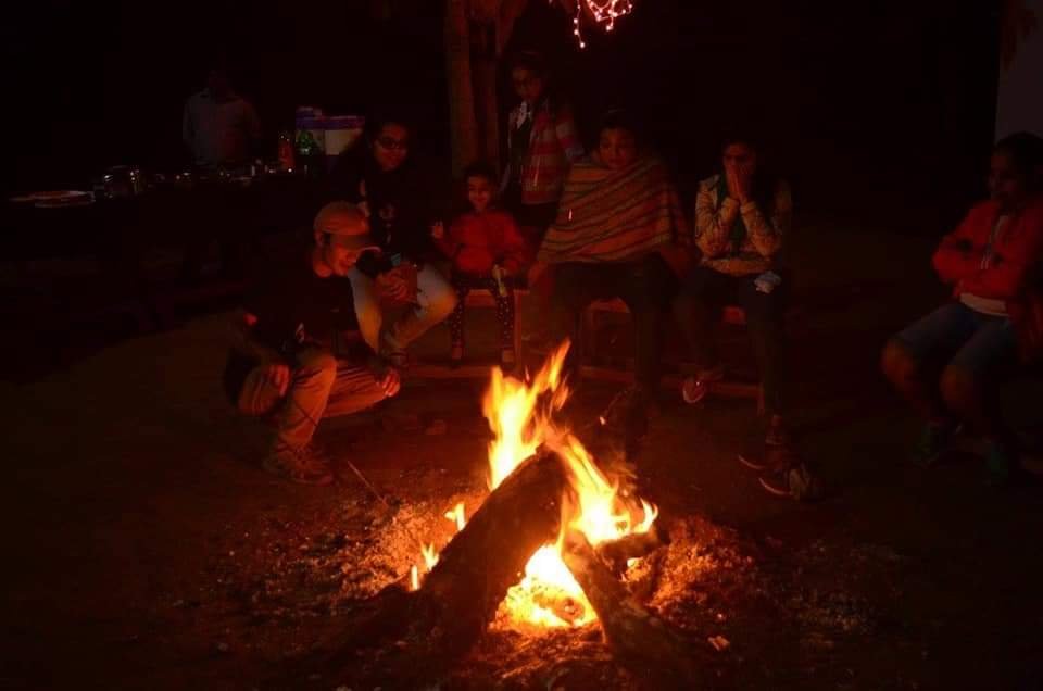 People Enjoying Bonfire Night