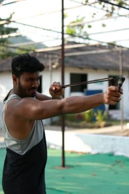 Man Aiming Target| Camping Near Pune -Hikerwolf