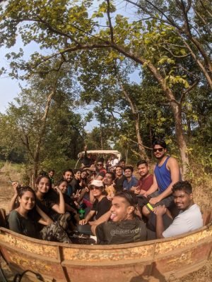 Group On Their Way To Camping Near Pune