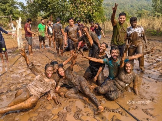 Friends Playing in Mud |Camping Near Mumbai -Hikerwolf