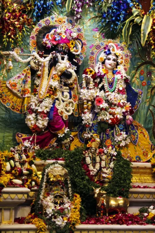 radha-krishna-banke-bihari-temple-vrindavan-india-235191736